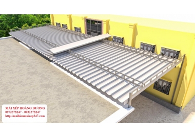 MẪU MÁI XẾP BẠT KÉO 3D 